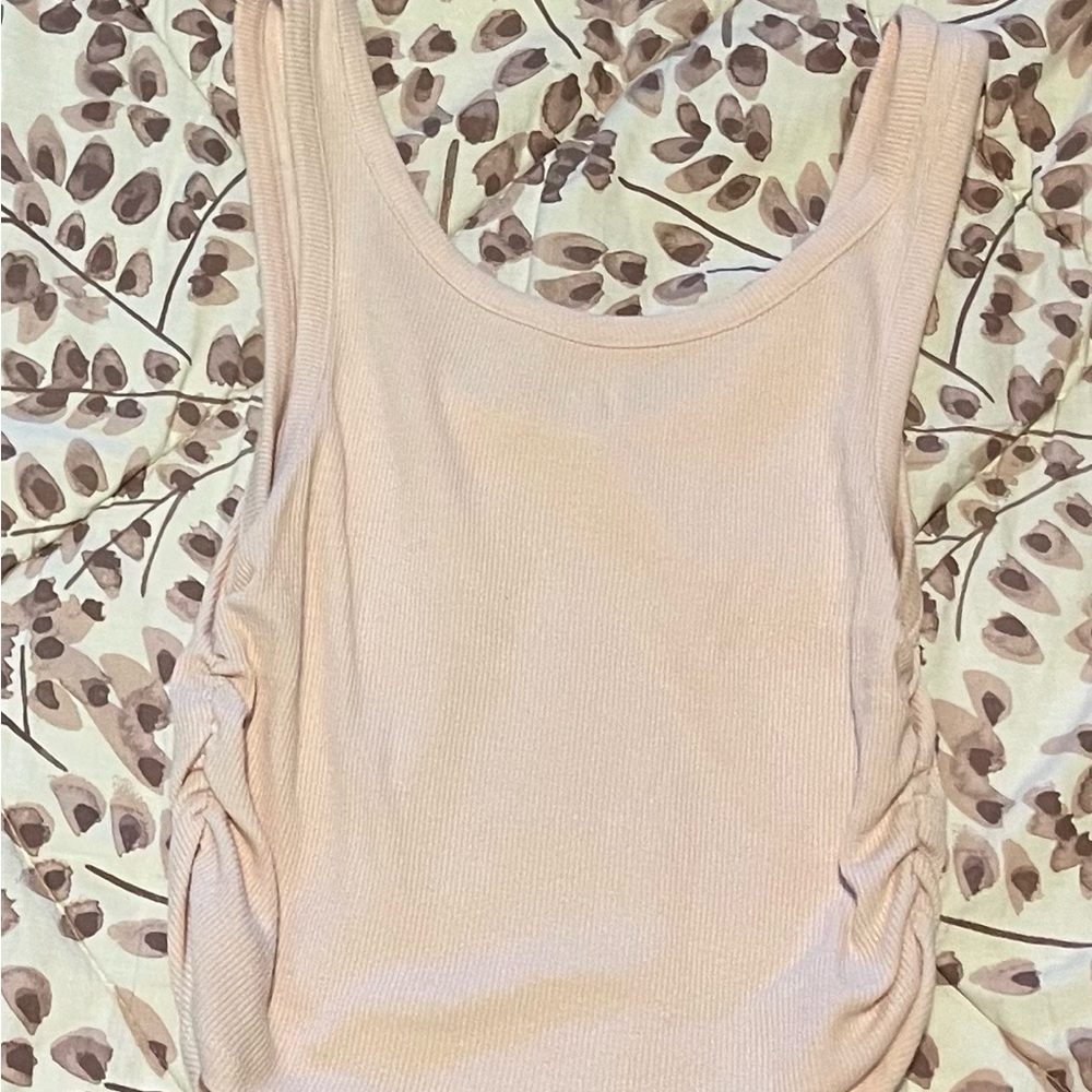 Pink Ribbed Tank Top - Picture 2 of 2